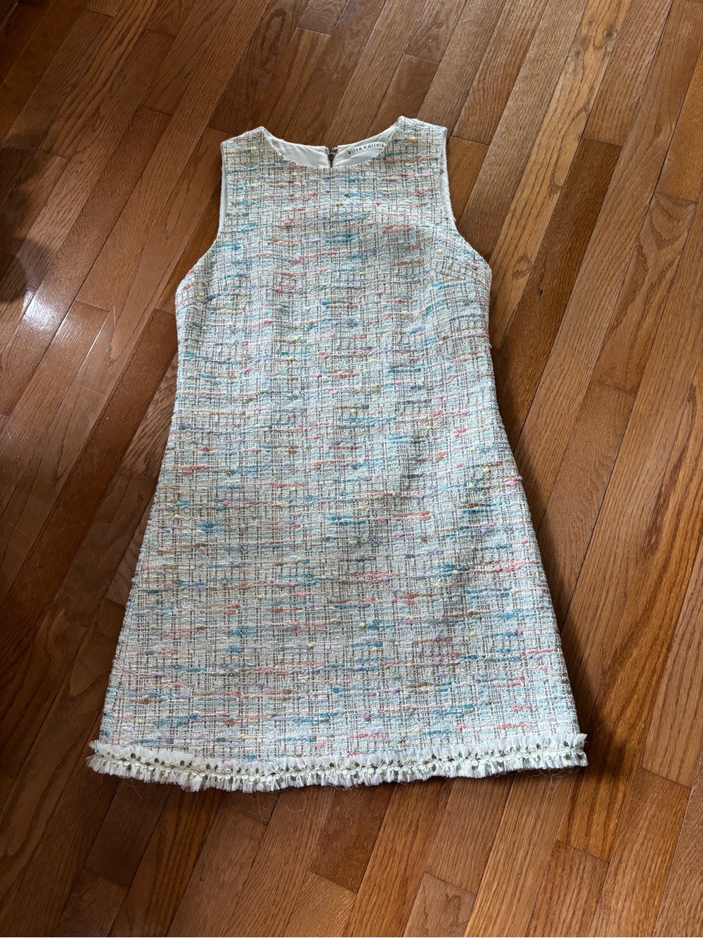 Alice + Olivia  Multicolor Pastel Tweed dress - Picture 4 of 4